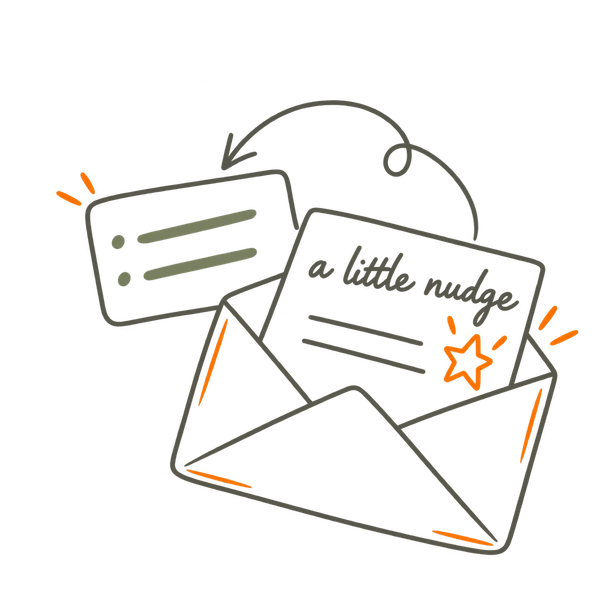 Goals shape an email, with feedback informing the next message.